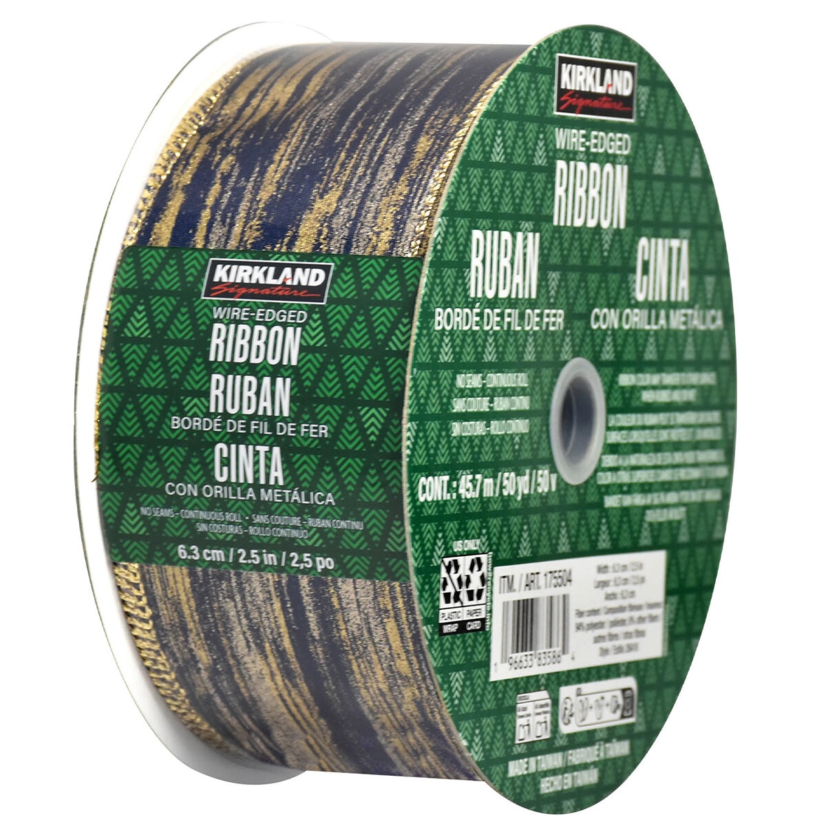 175504 Kirkland Signature Wire Edged Ribbon/