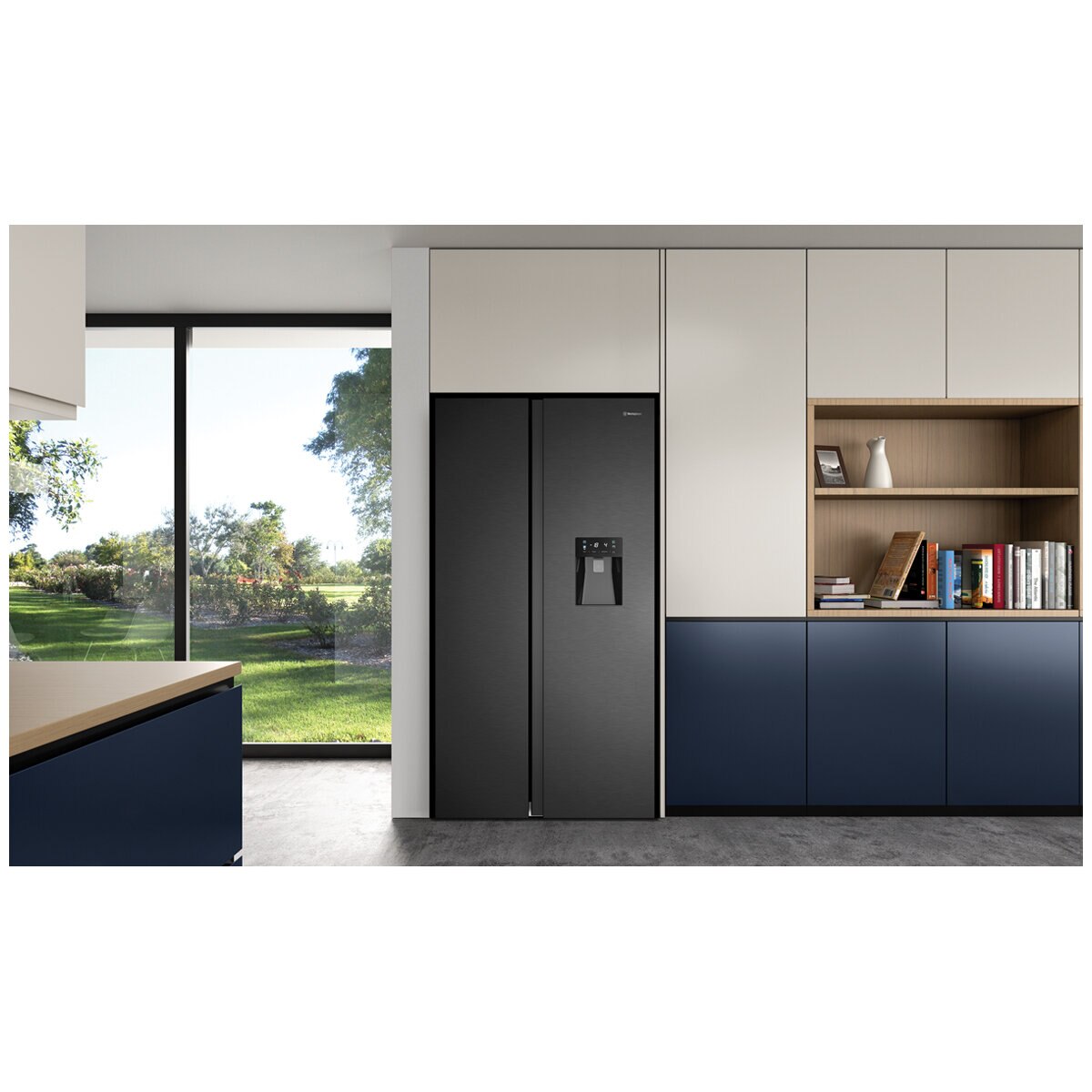 Westinghouse 619L Side by Side Fridge Black WSE6240BB Westinghouse 619L Side by Side Fridge Black WSE6240BB