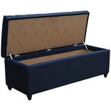 Moran Princess Storage Ottoman Blue