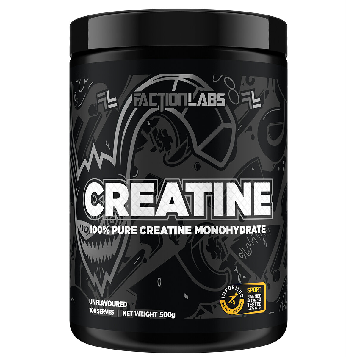Faction Labs 100% Pure Creatine Monohydrate 500g