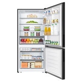 Hisense 483L PureFlat Bottom Mount Refrigerator Black Steel HRBM483B