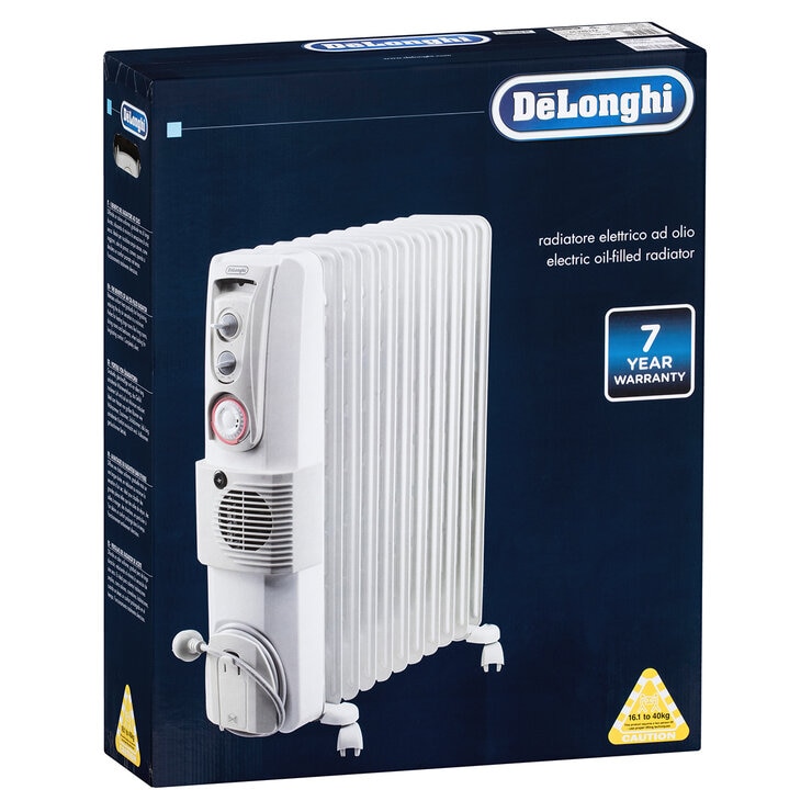 Delonghi 2400W DL Oil Column Heater with Timer and Fan Costco Australia