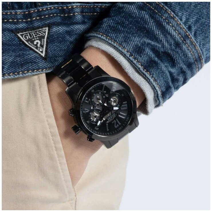 GUESS Parker Black Dial Multifunction Men's Watch GW0627G3