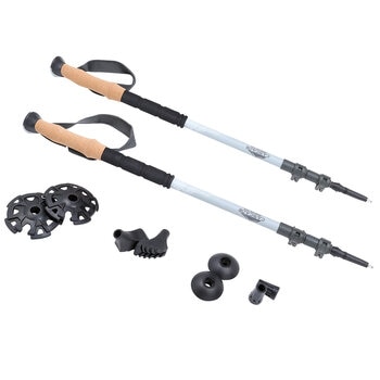 Cascade Mountain Tech Carbon Fibre Trekking Poles Set TP-CF-QL-CORK-24-C