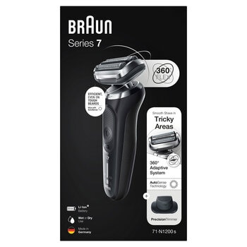 Braun Series 7 Wet & Dry Shaver With Trimmer 71-N1200S-OH