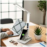 Ottlite LED Desk Lamp with Extendible Wireless Charging Base/