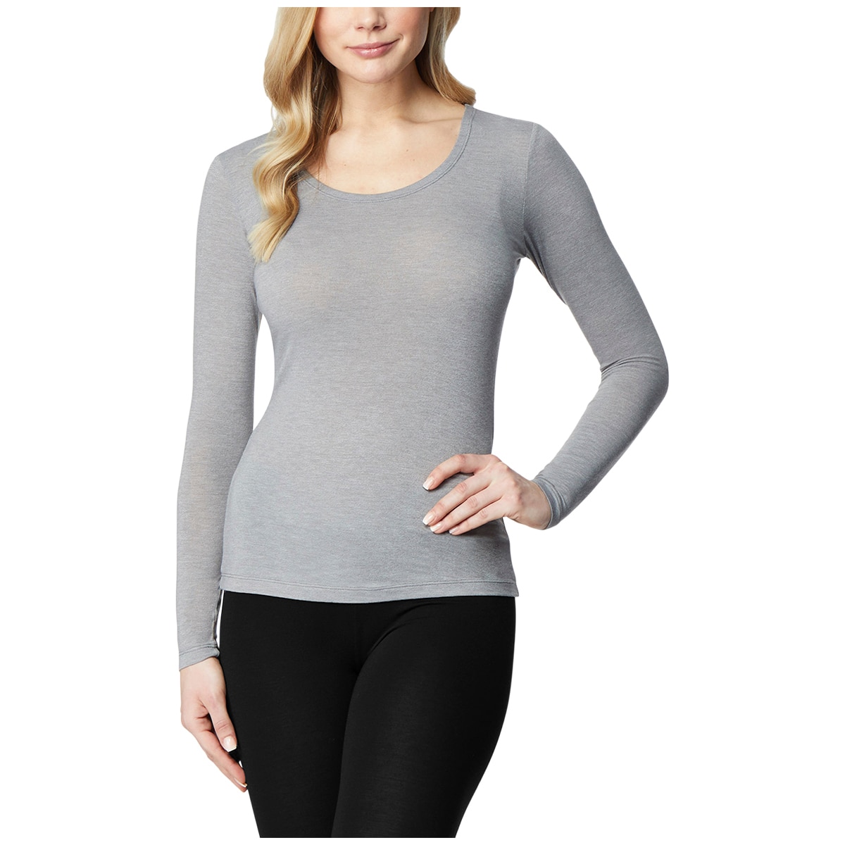 32 Degree Women's Heat Long Sleeve Top 2 pack - Grey