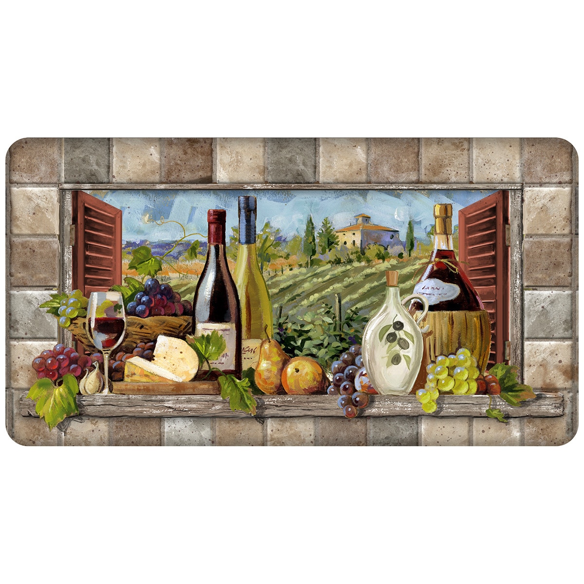 Comfort Chef Beveled Kitchen Mat - Tuscany