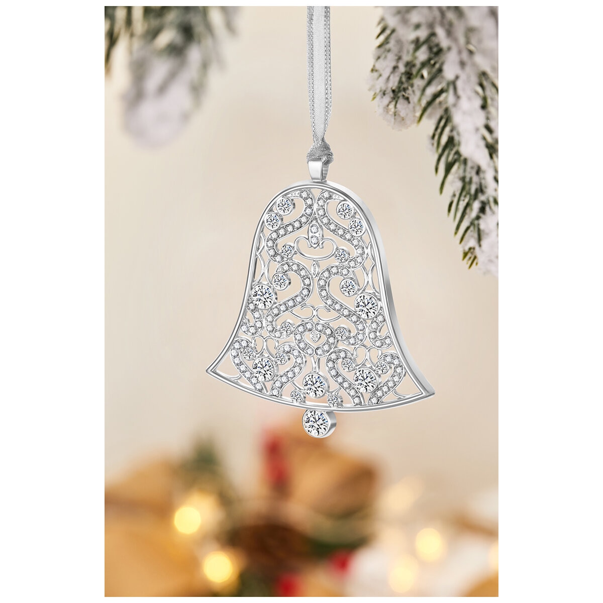 Mestige Luxury Ornament 10 Piece Silver