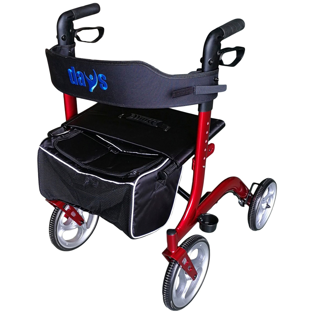 Days Deluxe Rollator Red