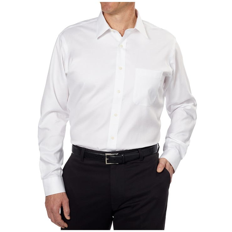 Kirkland Signature Men's Long Sleeve Dress Shirt White Costco Australia