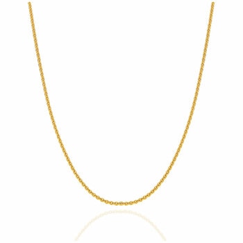 18KT Yellow Gold Cable Chain