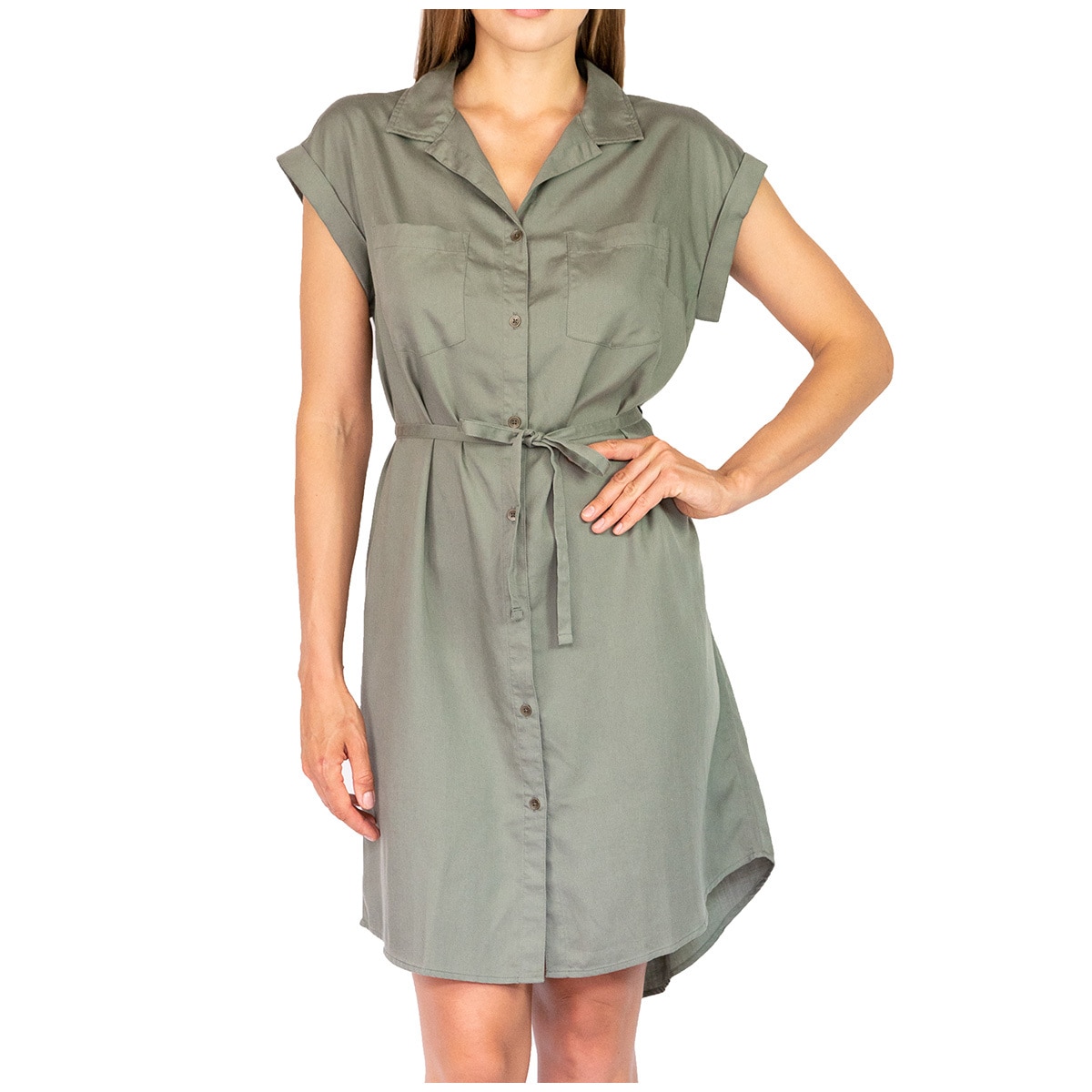 JACH's Women's Tencel Dress - Olive