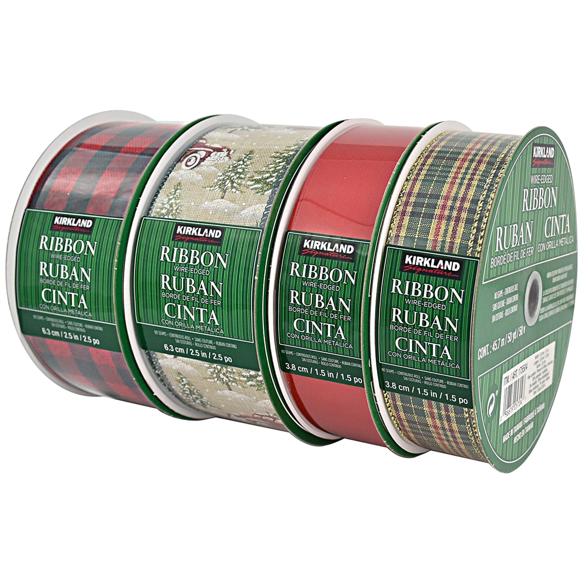 Kirkland Signature WireEdged Ribbon 4pk Costco Australia