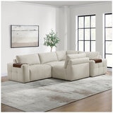 Aiden & Ivy Fabric Stationary Modular Sectional 6 Piece