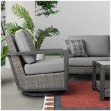 Agio Luna 4 Piece Deep Seating Set With Swivel Chairs