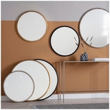 Hudson Living Higgins Round Black Mirror 800x800mm