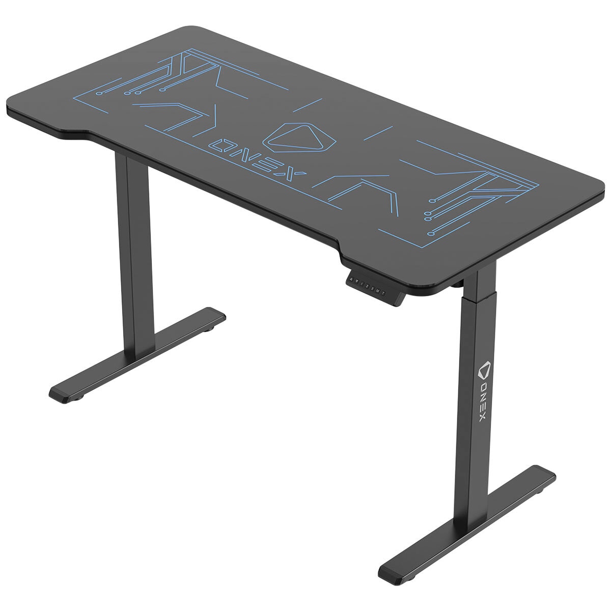 ONEX GDE1400 Electric Tempered Glass RGB Gaming Desk