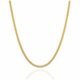 18KT Yellow Gold Diamond Cut Curb Chain 13g