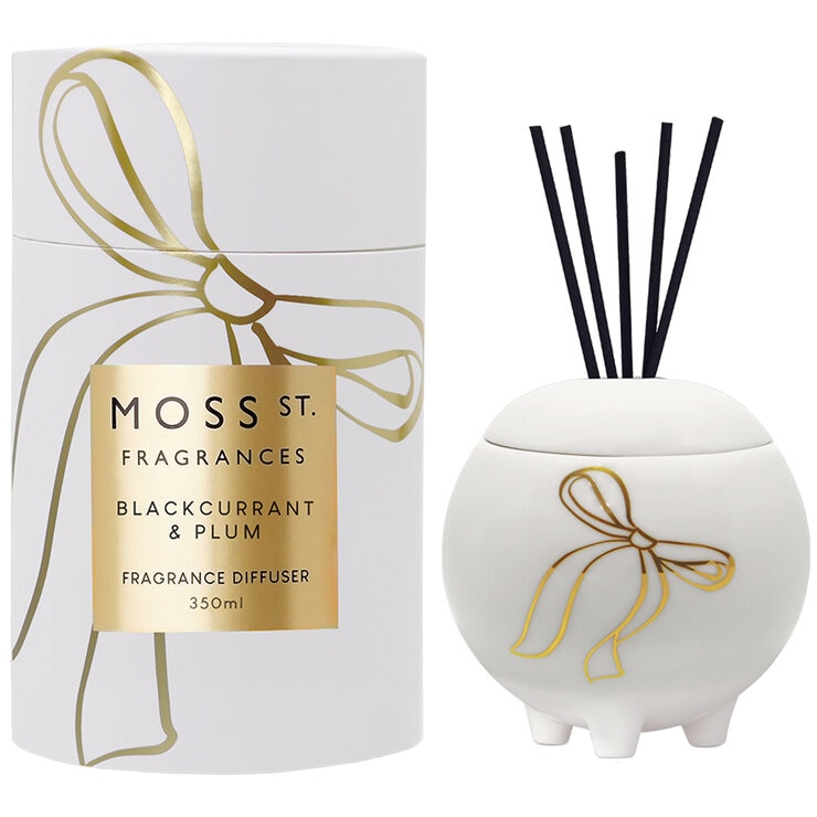 Moss St. Ceramic Diffuser 350ml Blackcurrant & Plum
