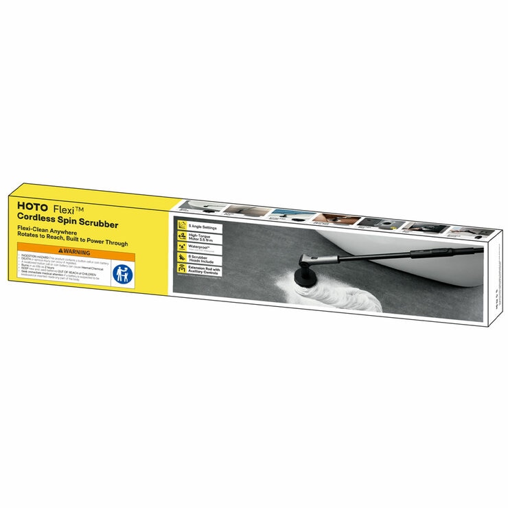 HOTO Flexi Cordless Spin Scrubber - QWQJA08