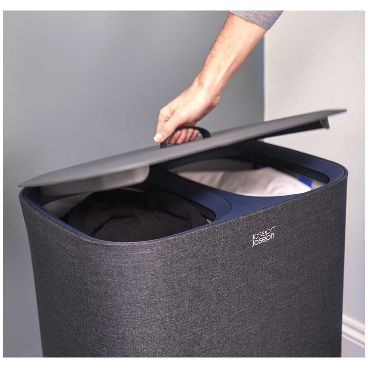 Joseph Joseph Tota Laundry Basket 90L Carbon Black