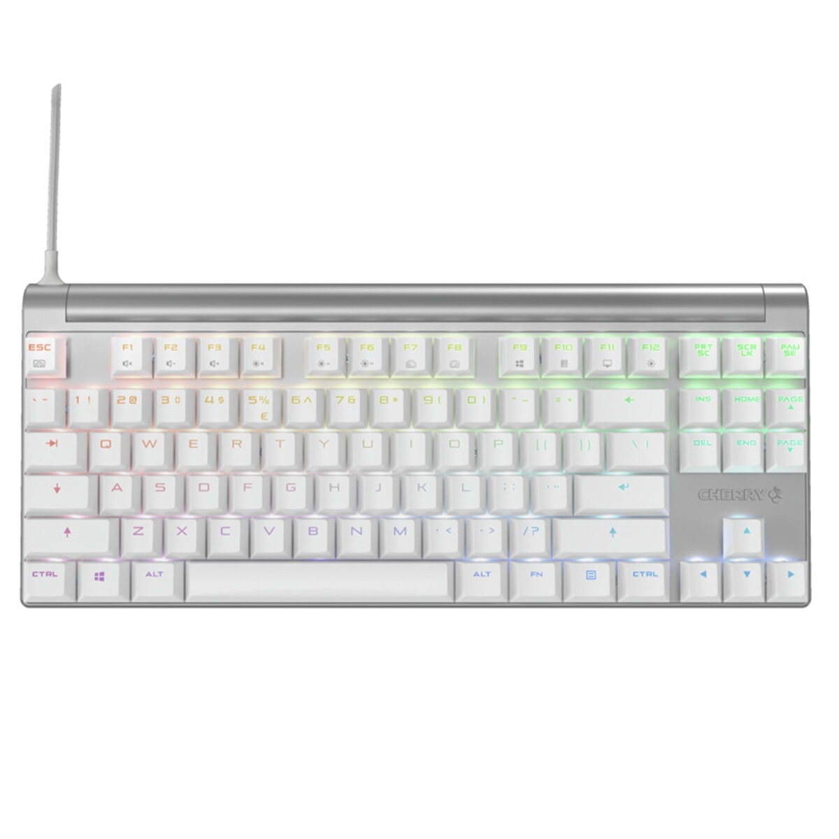 Cherry MX 8.0 RGB Gaming Keyboard White with Blue Switch G80-3888HSAEU-0