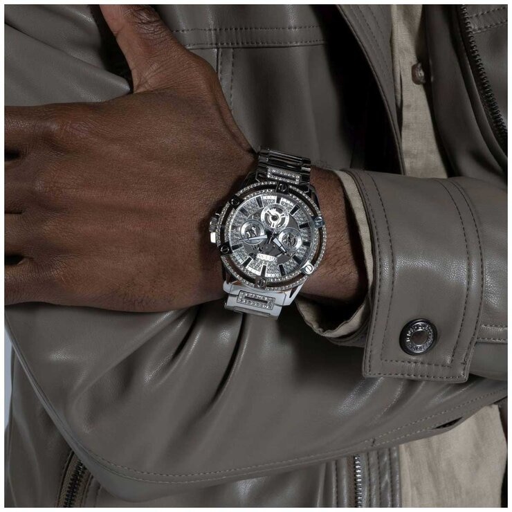 GUESS King Stainless Steel Multifunction Men's Watch GW0497G1