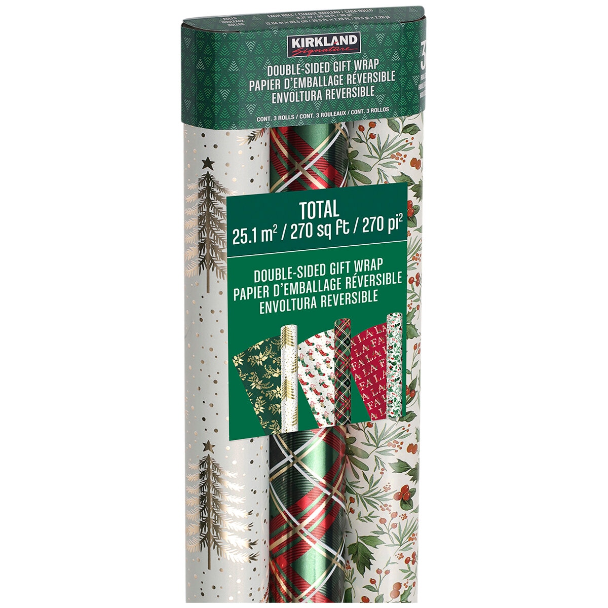Kirkland Signature Traditional Double-Sided Gift Wrap 6 Pack