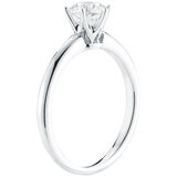 18KT White Gold 0.80CTW Round Solitaire Diamond Ring/