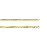 18KT Yellow Gold Diamond Cut Curb Chain 13g