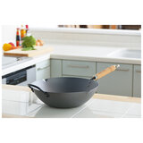 Yoshikawa Carbon Steel Cook-Pal 36cm Wok