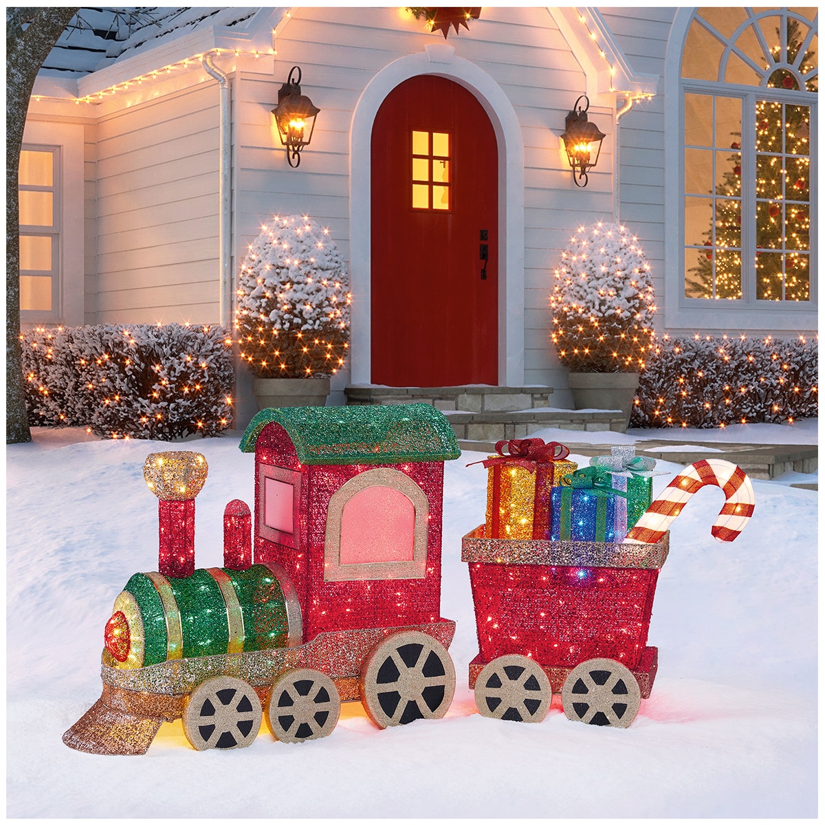 LED Train Christmas Decoration 167.64cm  Costco Australia