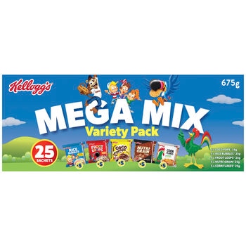 Kellogg's Mega Mix Variety 25 Sachets 675g 