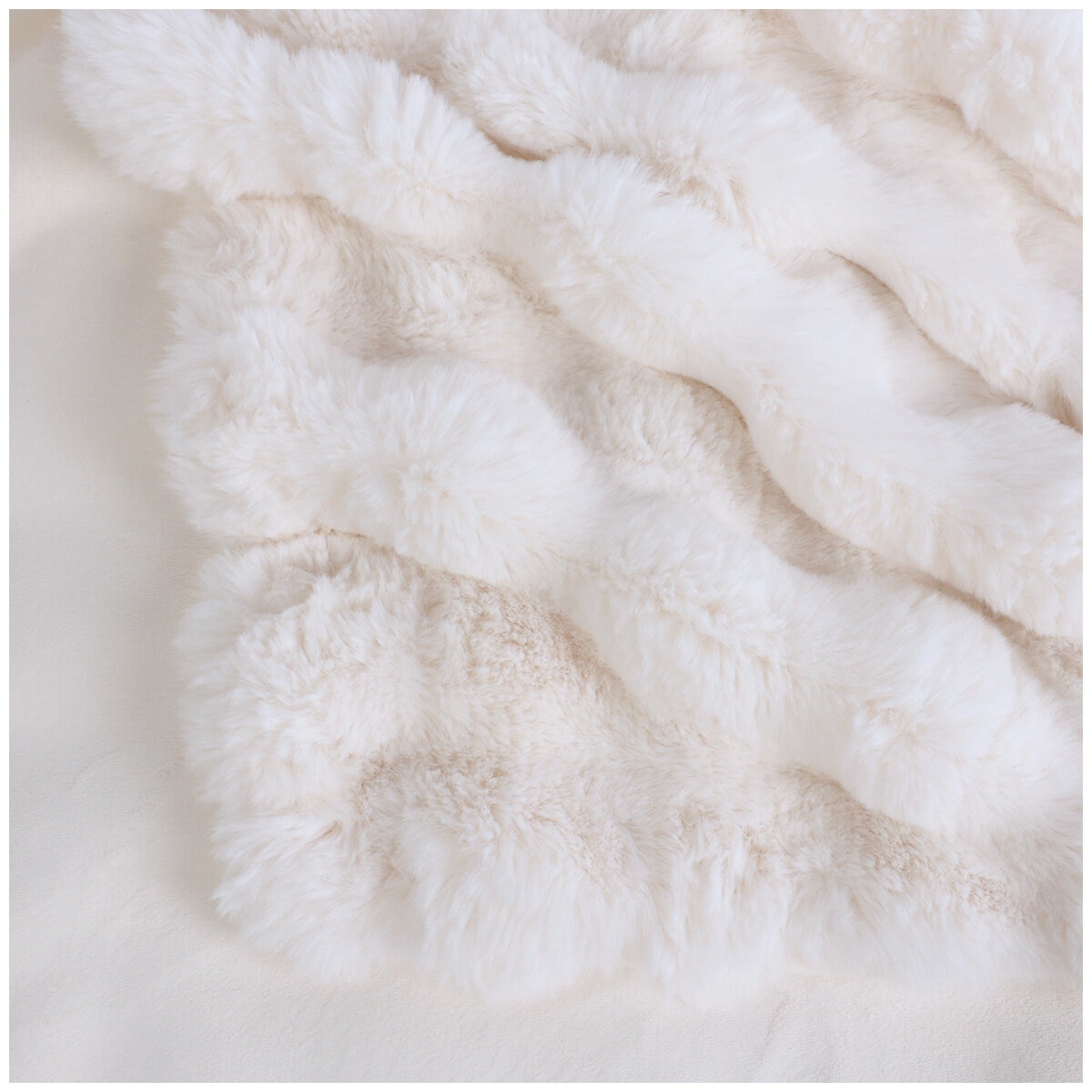 House & Home Bubble Faux Fur Throw 152cm x 177cm