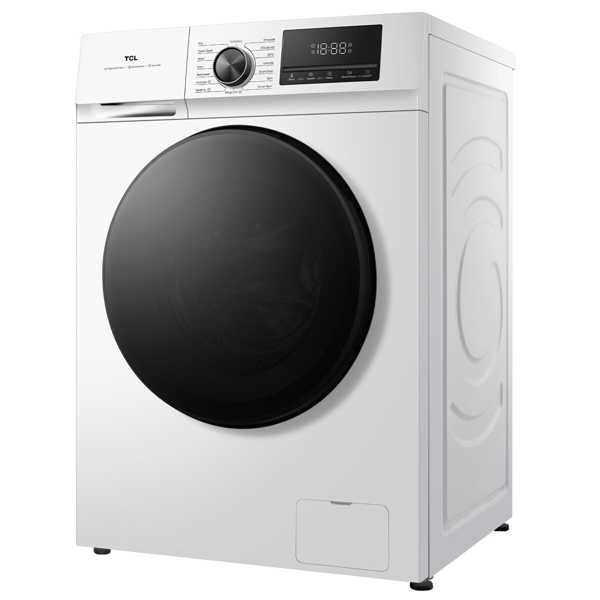 TCL 10KG Front Load Washing Machine White WF10P11W
