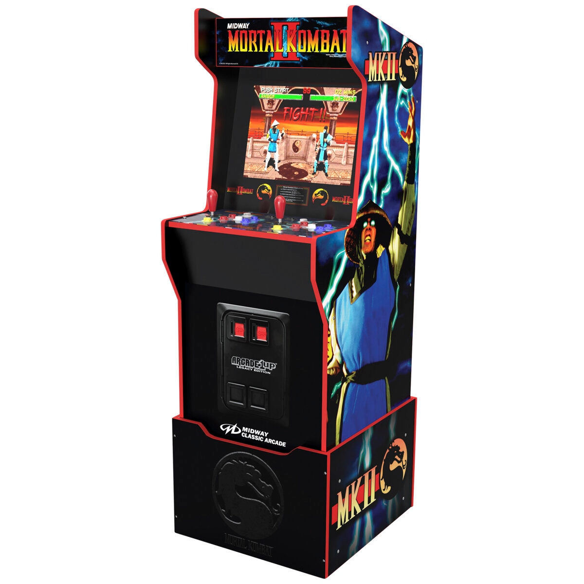 Arcade1Up Midway Legacy Mortal Kombat Arcade Machine with Stool