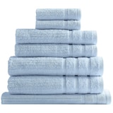 Bdirect Royal Comfort Eden 600GSM 100% Cotton 8 Piece Towel Pack - Aqua