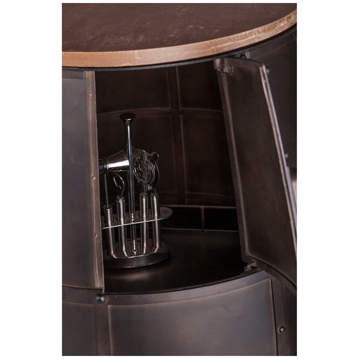 Wine Stash Iron Wine Barrel