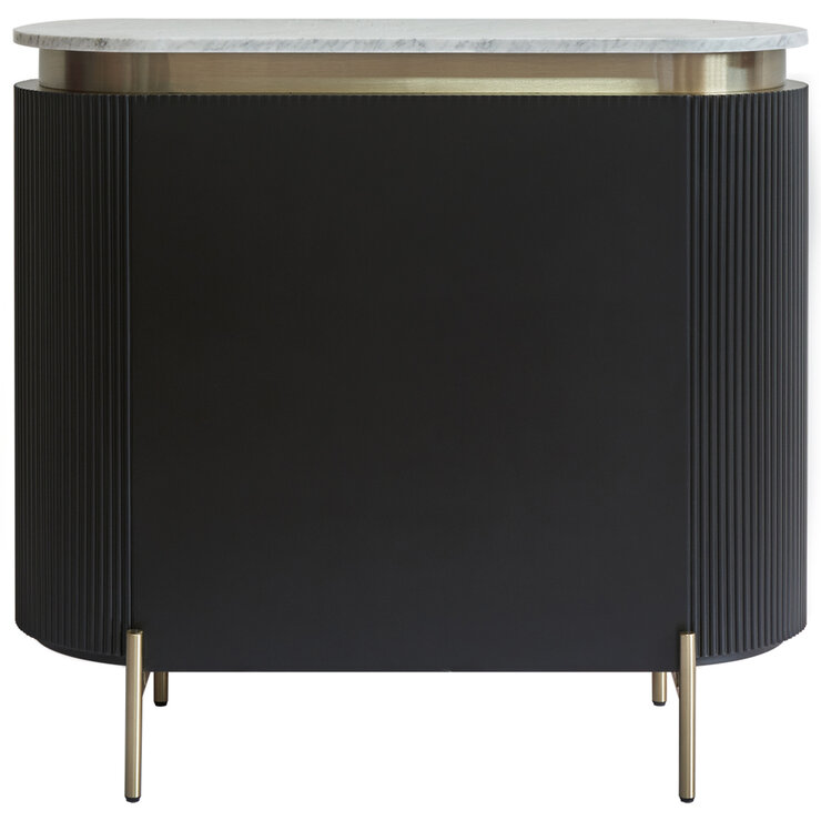 CAFE LIGHTING & LIVING Demarco 3 Drawer Chest Black