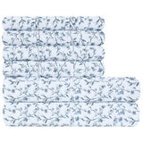 South Point Home Fashions Poly Flannel Sheet Set 6 Piece Queen Branch Song