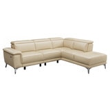 Valencia Pista Leather Reclining Sectional Lounge Right Chaise