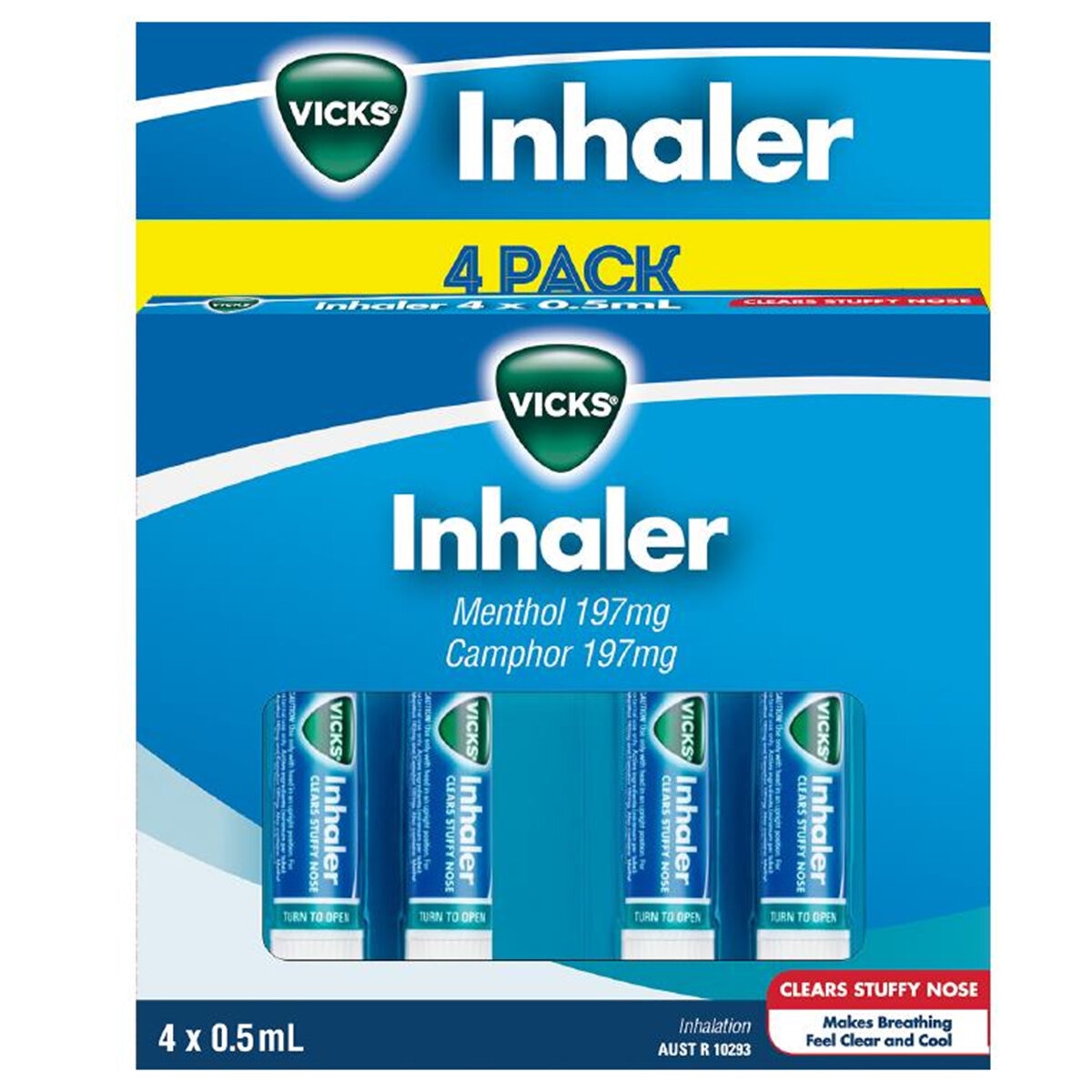 Vicks Inhaler 4 Pack