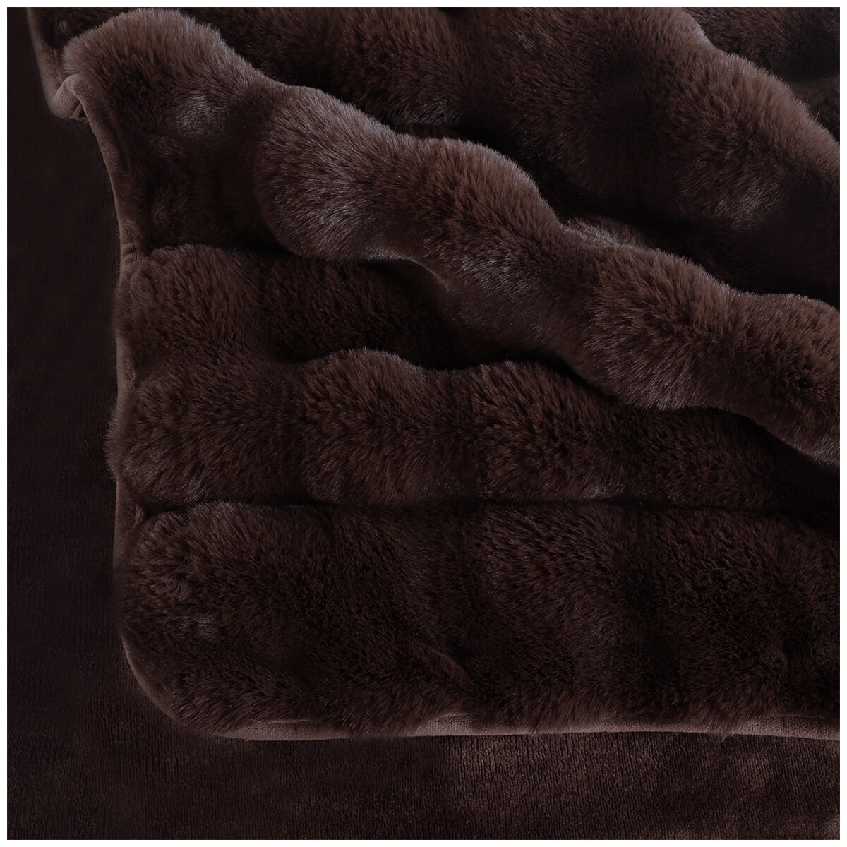 House & Home Bubble Faux Fur Throw 152cm x 177cm