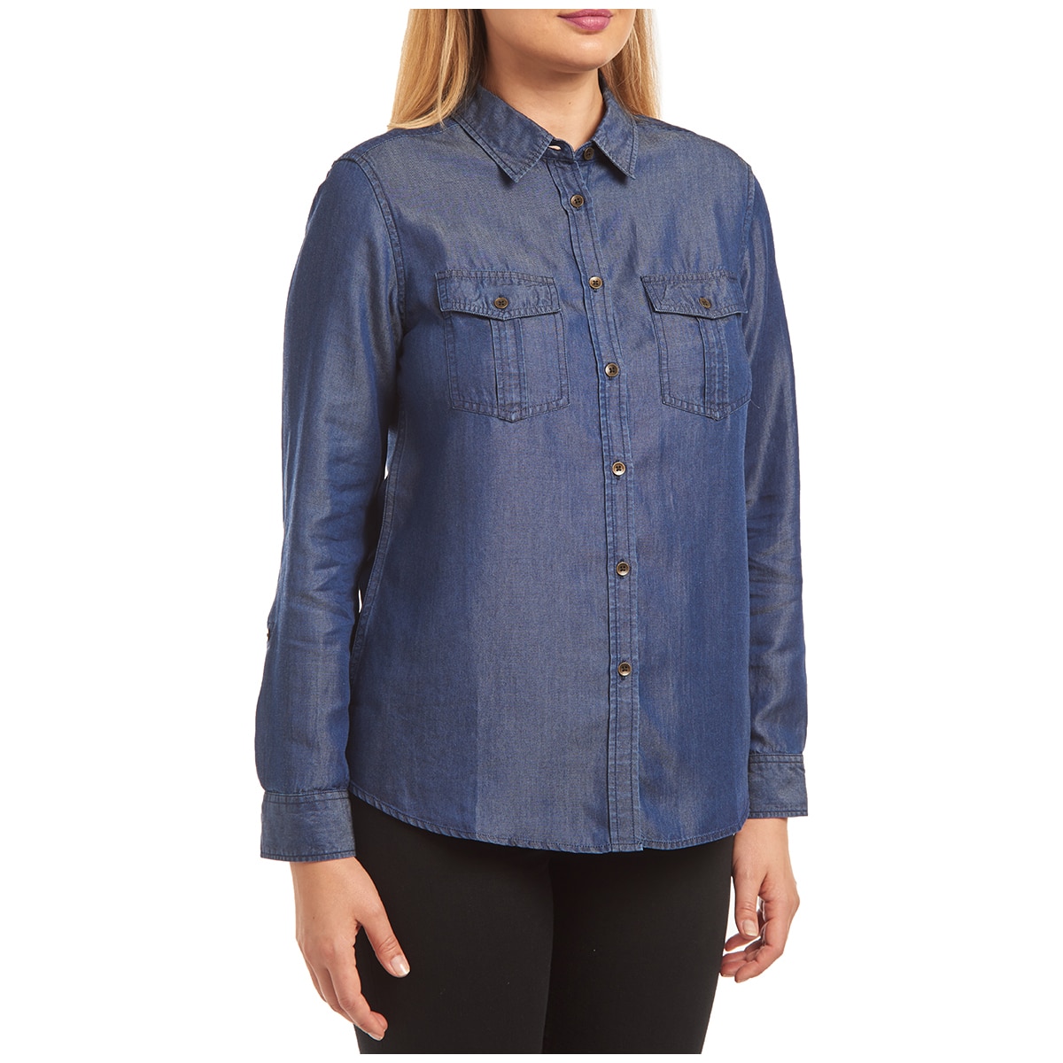 Jachs Women's Tencel Shirt - Dark Denim