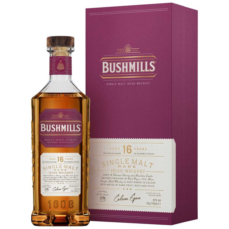 Bushmills 16 Year Old Single Malt Irish Whiskey 700ml Bushmills 16 Year Old Single Malt Irish Whiskey 700ml