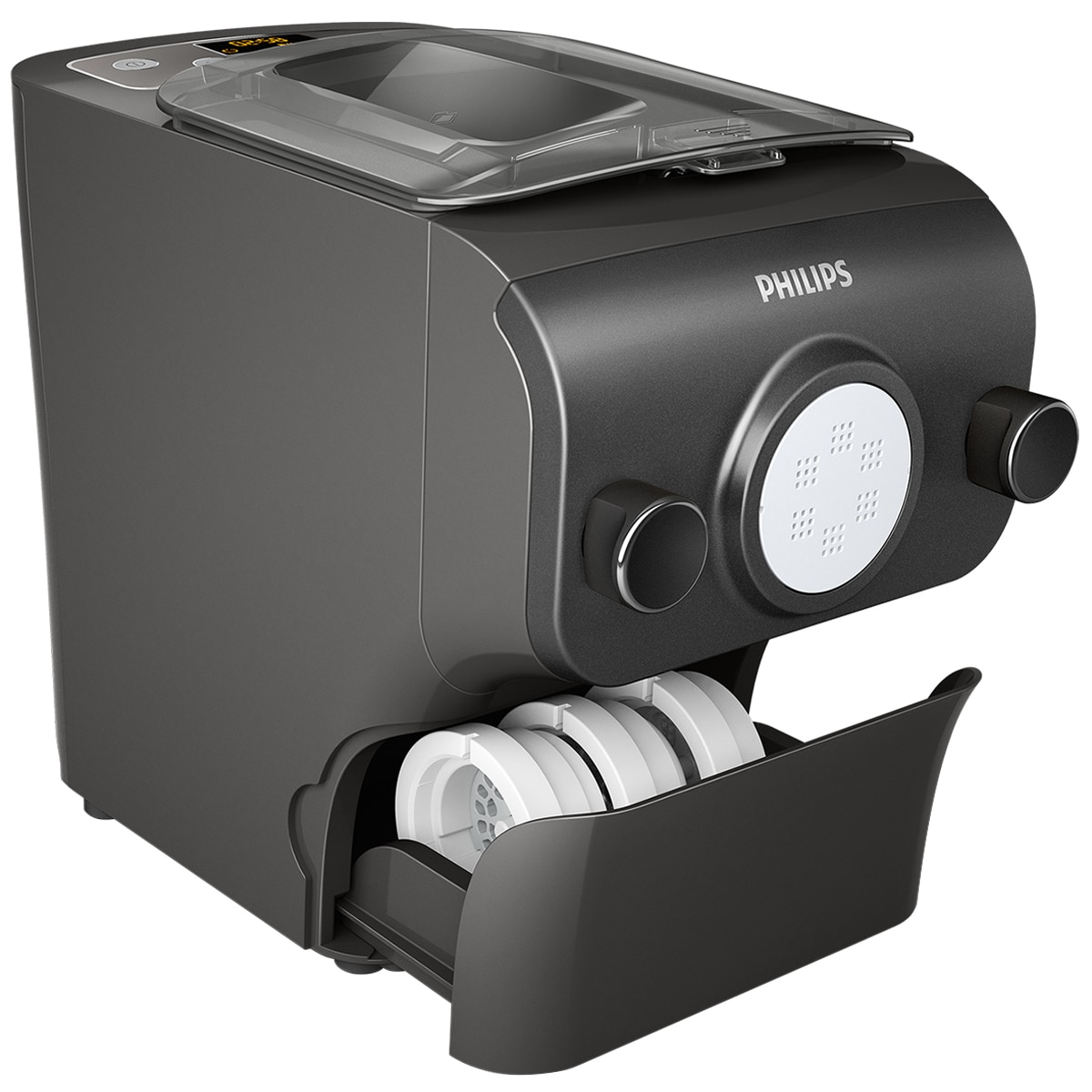 Philips Smart Pasta Maker Plus with Integrated Scale, HR2382/16, Black  [Video]