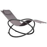 Single Orbital Outdoor Lounger Sienna