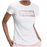 Puma-Women's Graphic Logo Tee - White