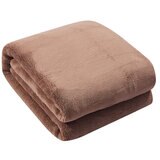 Amari Luxury Velvet Throw 152cm x 177cm Taupe